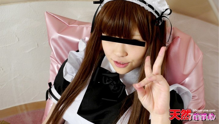 10musume-101014_01 Gokkun for the first time in a maid figure